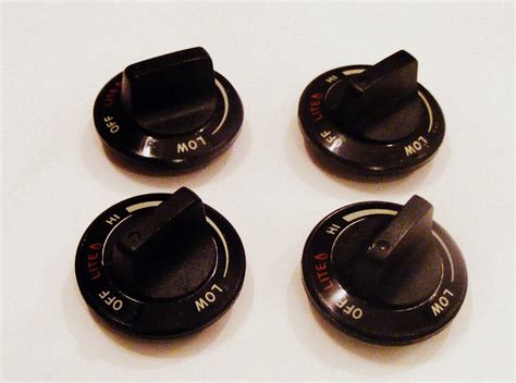 ge profile gas range burner knobs